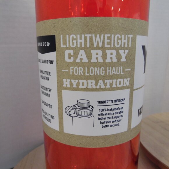 YETI Yonder Tether Lightweight Carry for long haul hydration Red 1L/34 oz   NEW - Picture 2 of 7